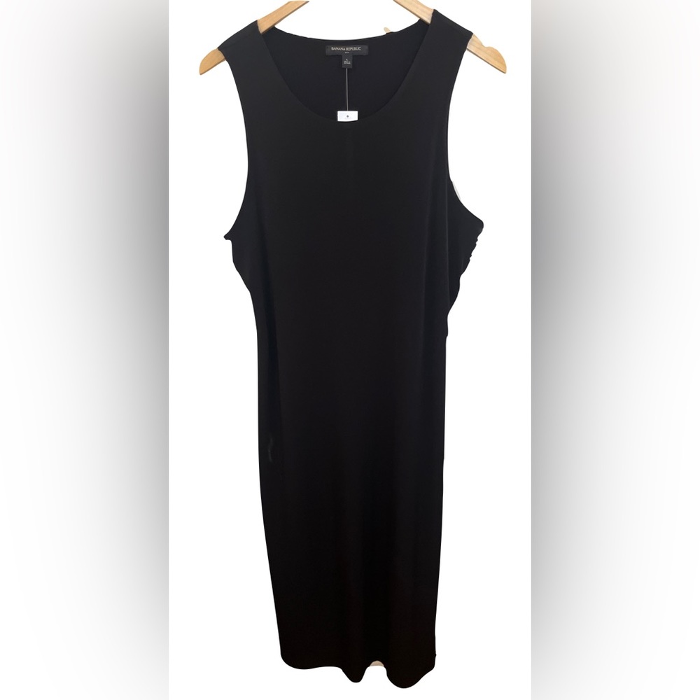 Banana Republic Black Maxi Dress with High Side Slit